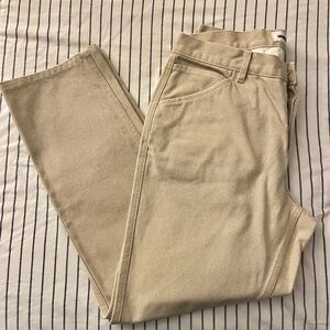 Taylor Stitch “The Camp Pants” Light Khaki Cotton Canvas Slim Fit Size 34
